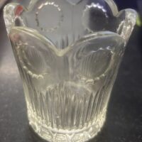 Vintage Pressed Glass Toothpick Holder