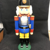 Seiffener Volkskunst 14" Nutcracker Soldier Blue