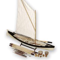 20th Century Whaleboat Model w/ Whaling Tools