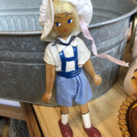 Vintage Polish Folk Art Peg Doll