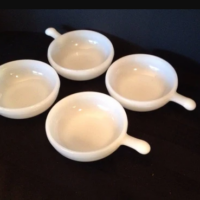Glasbake Milkglass Soup Bowl