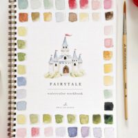 Watercolor Workbook w/ Paint Palette: FAIRYTALE