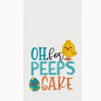For Peeps Sake Waffle Tea Towel