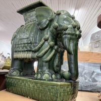 Hollywood Regency Era Elephant Plant Stand