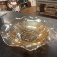 Iris & Herringbone Marigold 9.5" Ruffle Bowl