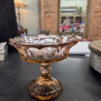 Indiana Glass Pink Depression Glass Compote