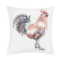 Rooster Strut Indoor/Outdoor Throw Pillow