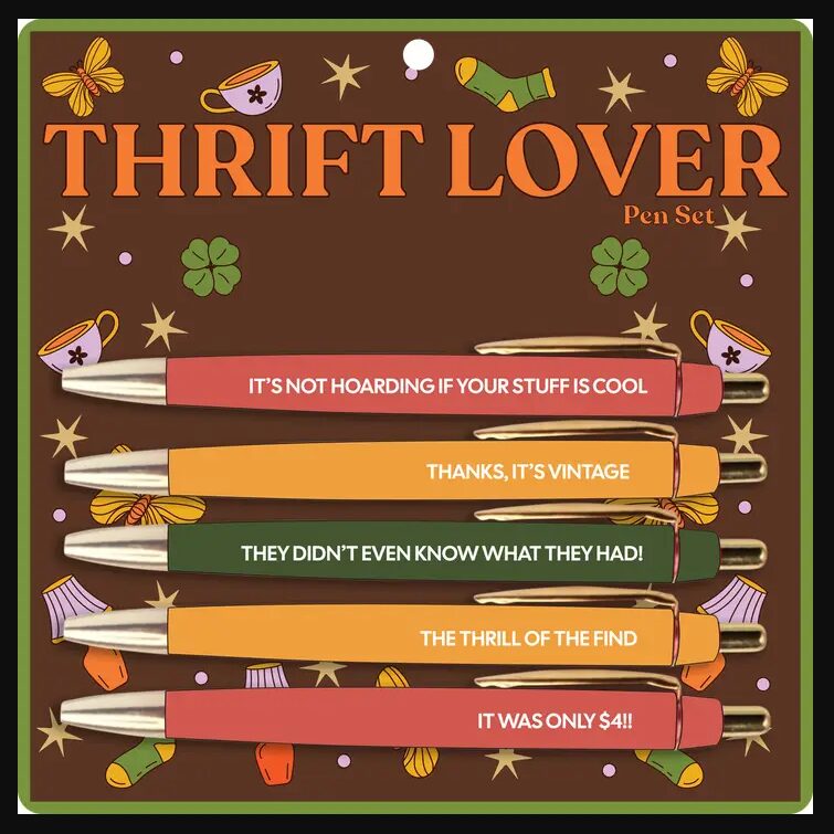 Thrift Lover Pen Set