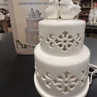 Wedding Cake Lamp- New in Box- Cracker Barrel