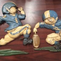 Homco 1976 Cast-metal Football Players (Set of 3)