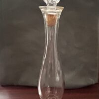 1930s Floral Rose 10” Whiskey Decanter
