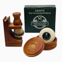 Gents Cedar & Pine Wood Shave Set