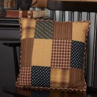 Patriotic Patch Quilted Pillow 16"x16"