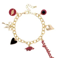 Razorback Icons Enamel Charm Bracelet