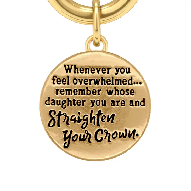 Straighten Your Crown- Two Tone Charm Bracelet - Image 3
