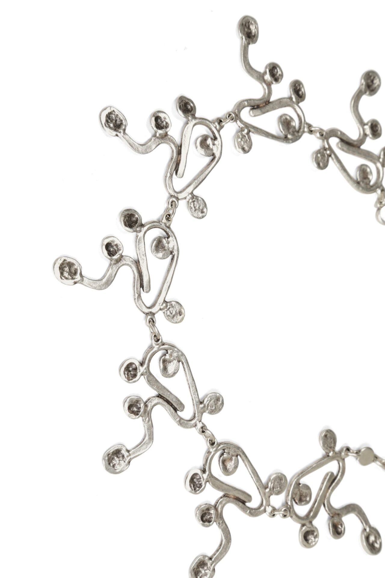 Hand-forged Pewter Swirl Necklace by Chanour - Image 3