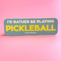 Rather Play Pickleball Vinyl Sticker