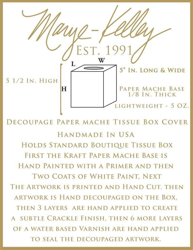 Marye-Kelley Decoupage Tissue Box Cover - Image 2
