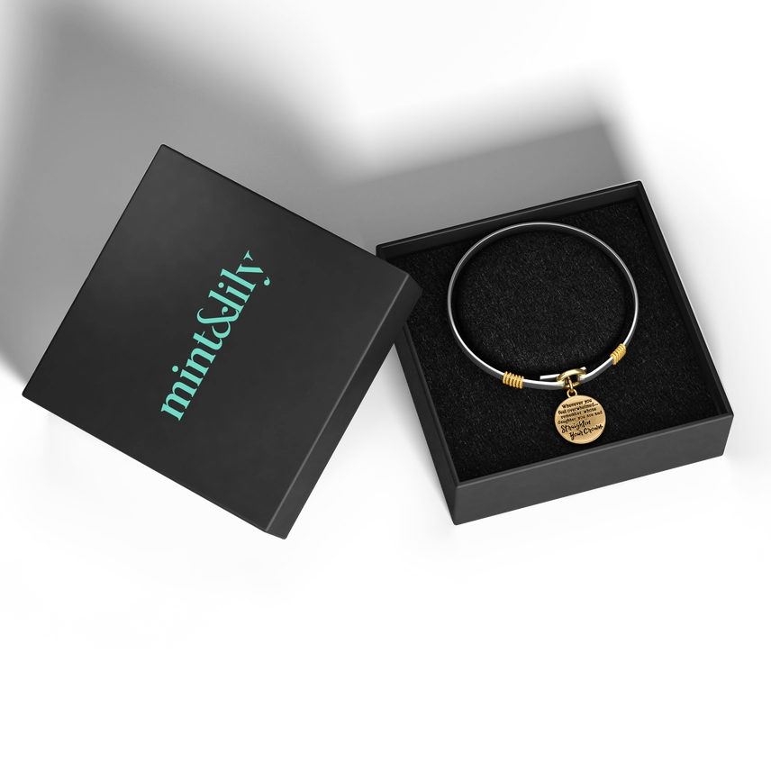 Straighten Your Crown- Two Tone Charm Bracelet - Image 6