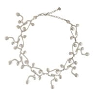 Hand-forged Pewter Swirl Necklace by Chanour