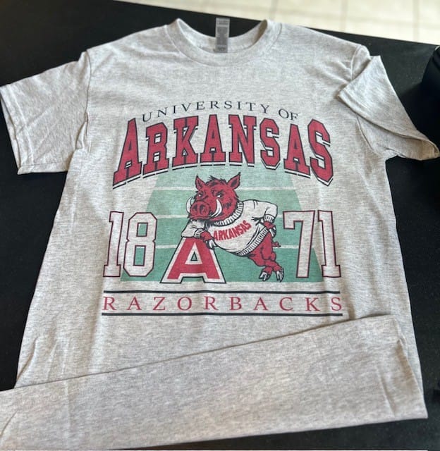 Arkansas Vintage Razorback Tee - Image 2