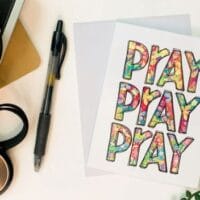 "Pray Pray Pray" Greeting Card