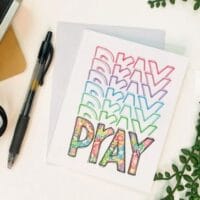 "Pray" Greeting Card