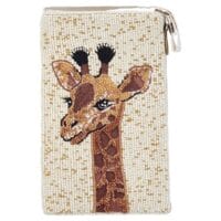 Hand-beaded Club Bag- Giraffe