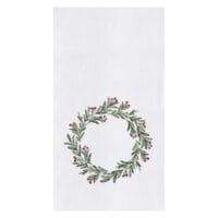 C&F Merry Holly Flour Sack Towel