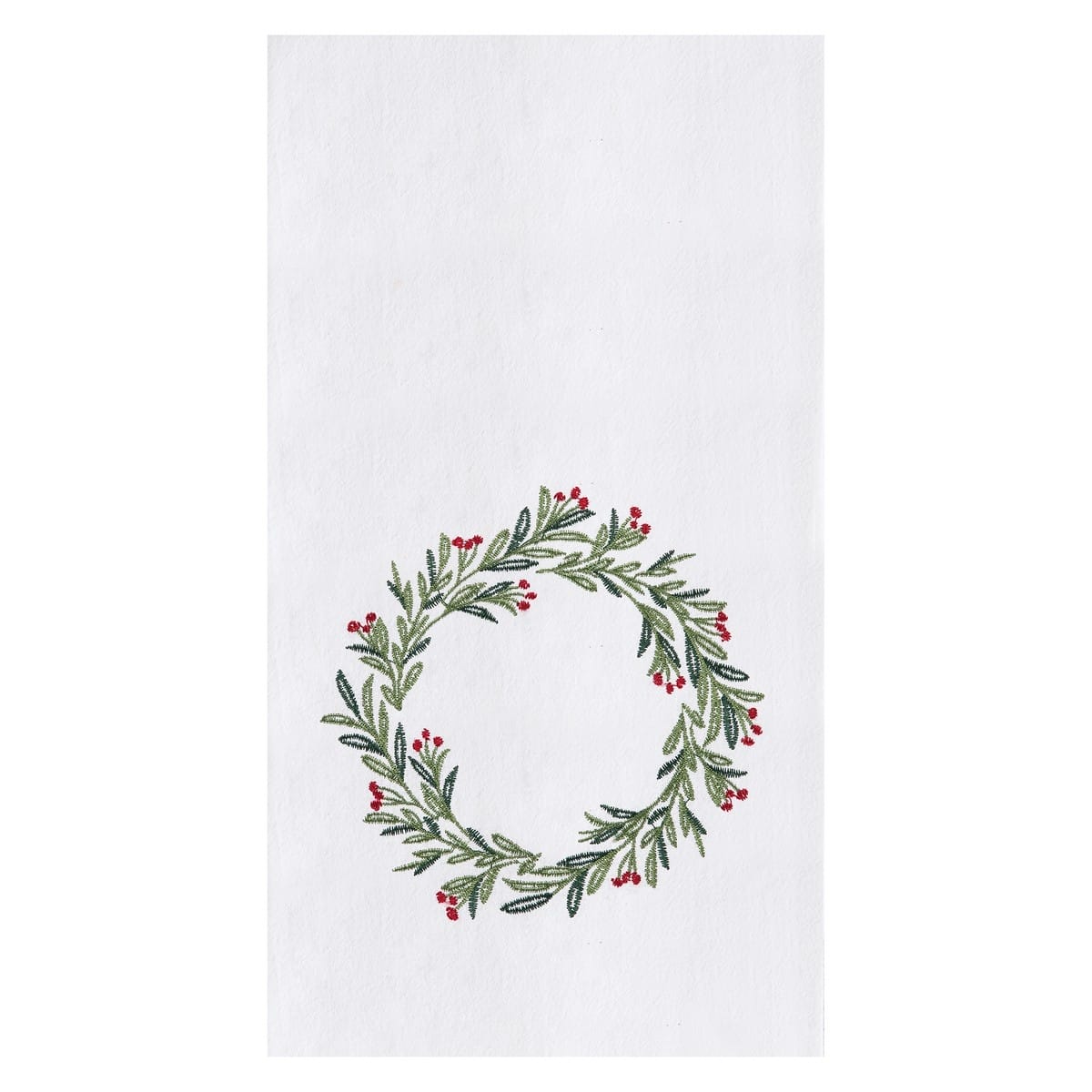 C&F Merry Holly Flour Sack Towel