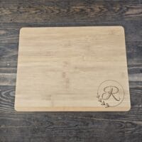 "R" Engraved Wood Cutting Board
