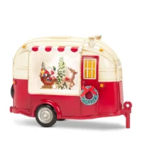 Santa Camper Glitter Lantern