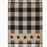 Black Chck tar Woven Throw 50x60