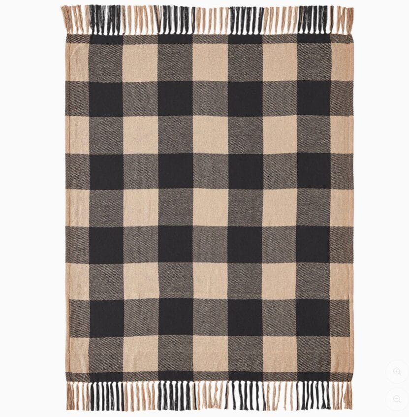 Black Chck tar Woven Throw 50x60 - Image 4