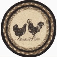Sawyer Mill Jute Chicken Trivet 8"