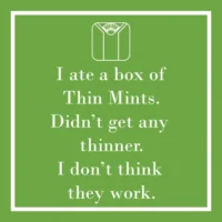 Thin Mint- Beverage Napkins