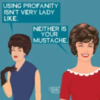 Your Mustache- Beverage Napkins