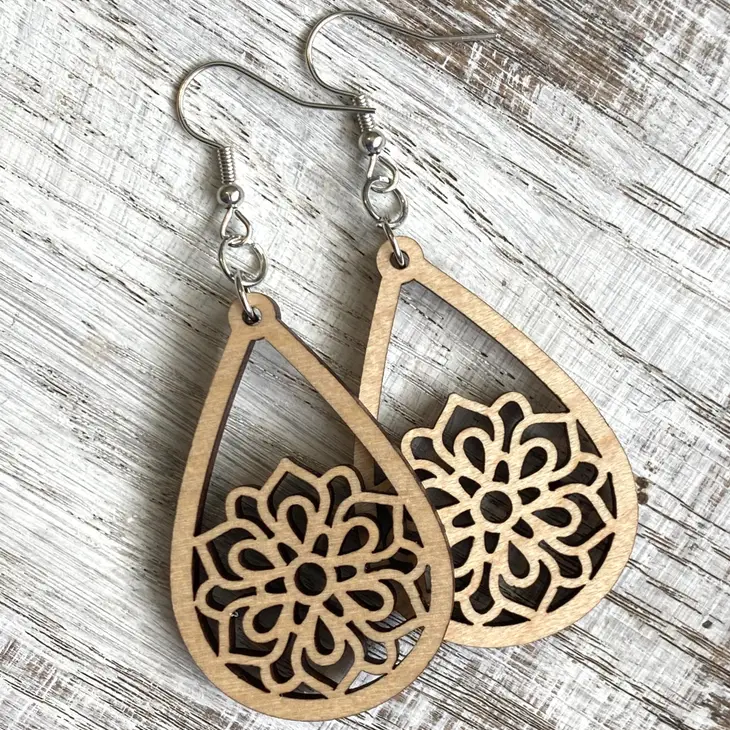 Mandala Drop Earrings