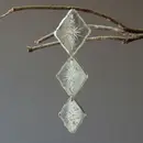 Antique Mirror Diamond Drops Ornament