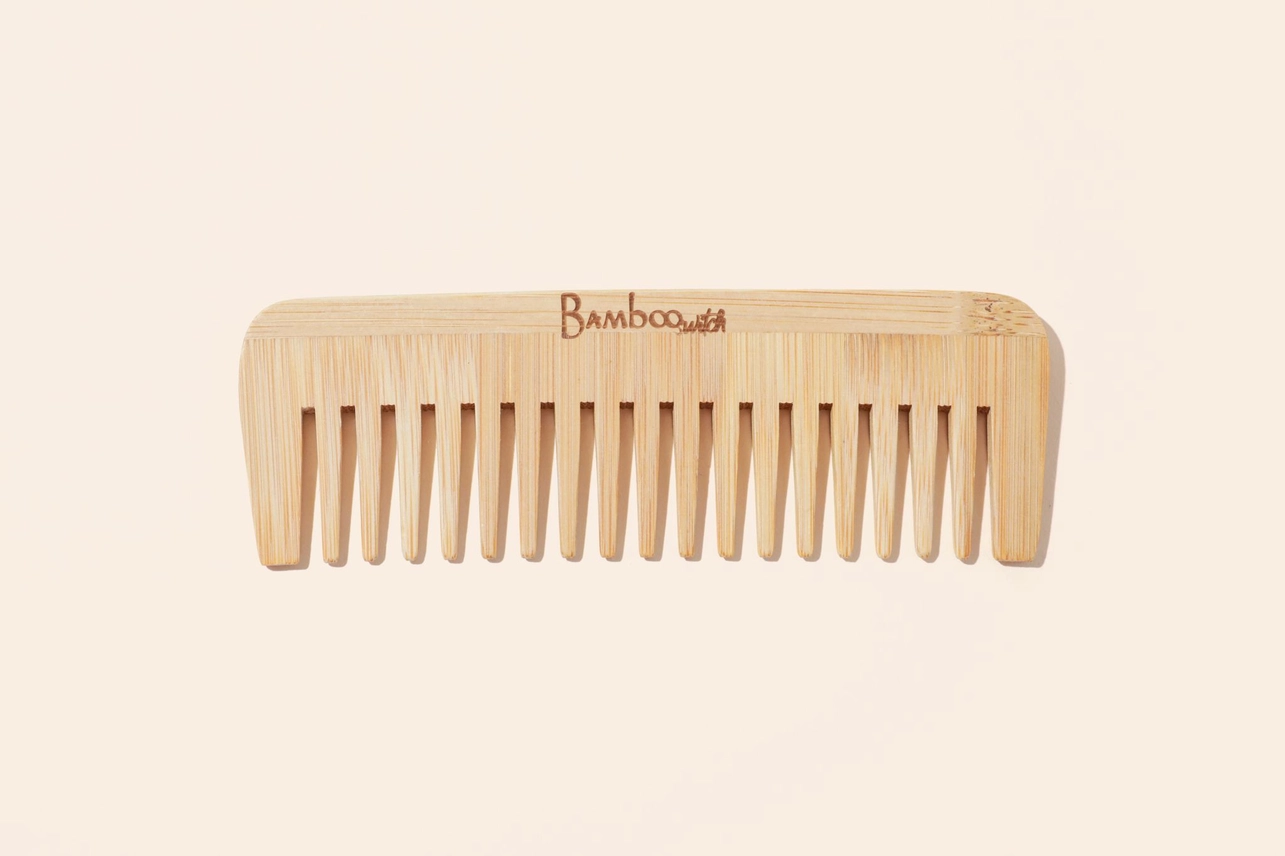 Bamboo Compact Wide Tooth Comb - Image 4