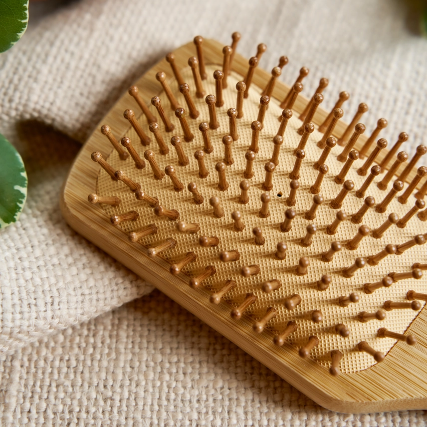 Bamboo Paddle Hairbrush - Image 2