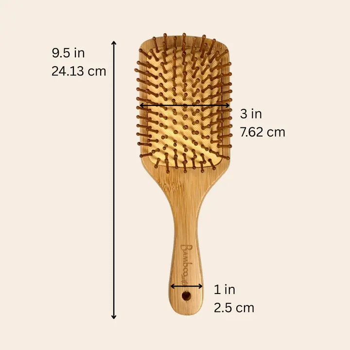 Bamboo Paddle Hairbrush - Image 4