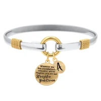 Straighten Your Crown- Two Tone Charm Bracelet