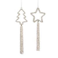 Glass Beaded Tassel Ornament
