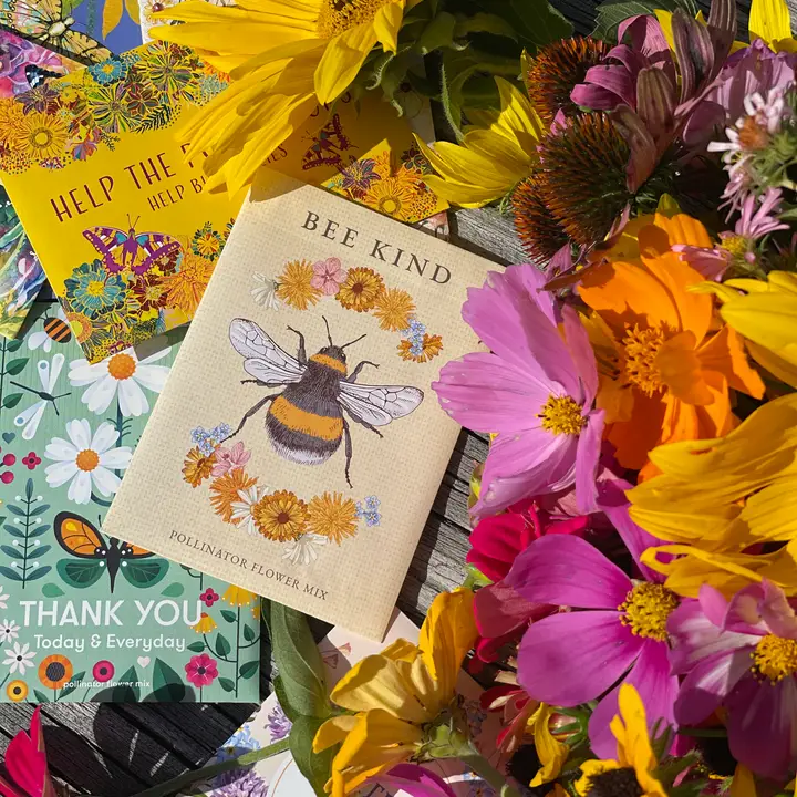 Bee Kind- Pollinator Wildflower Mix Seed Packet - Image 4