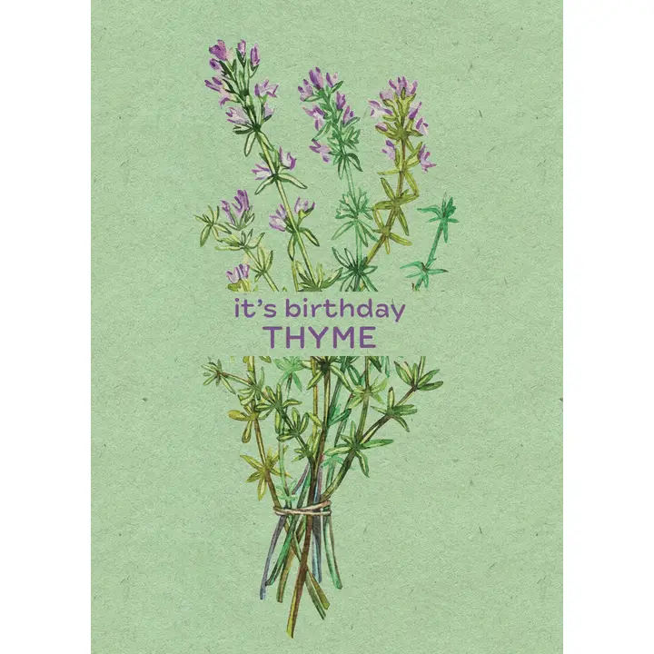 It's Birthday Thyme!- Seed Packet