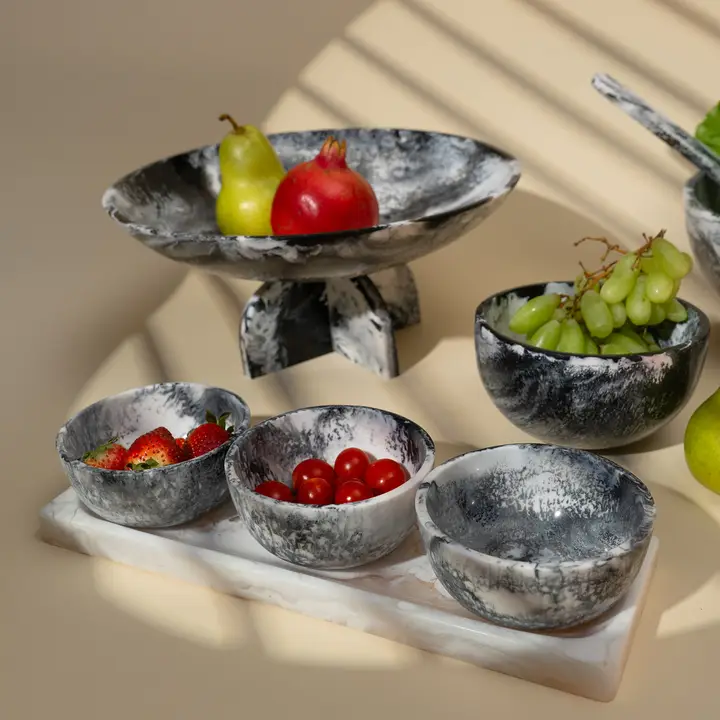 Lucente Appetizer Serving Tray & Bowl Trio - Image 4