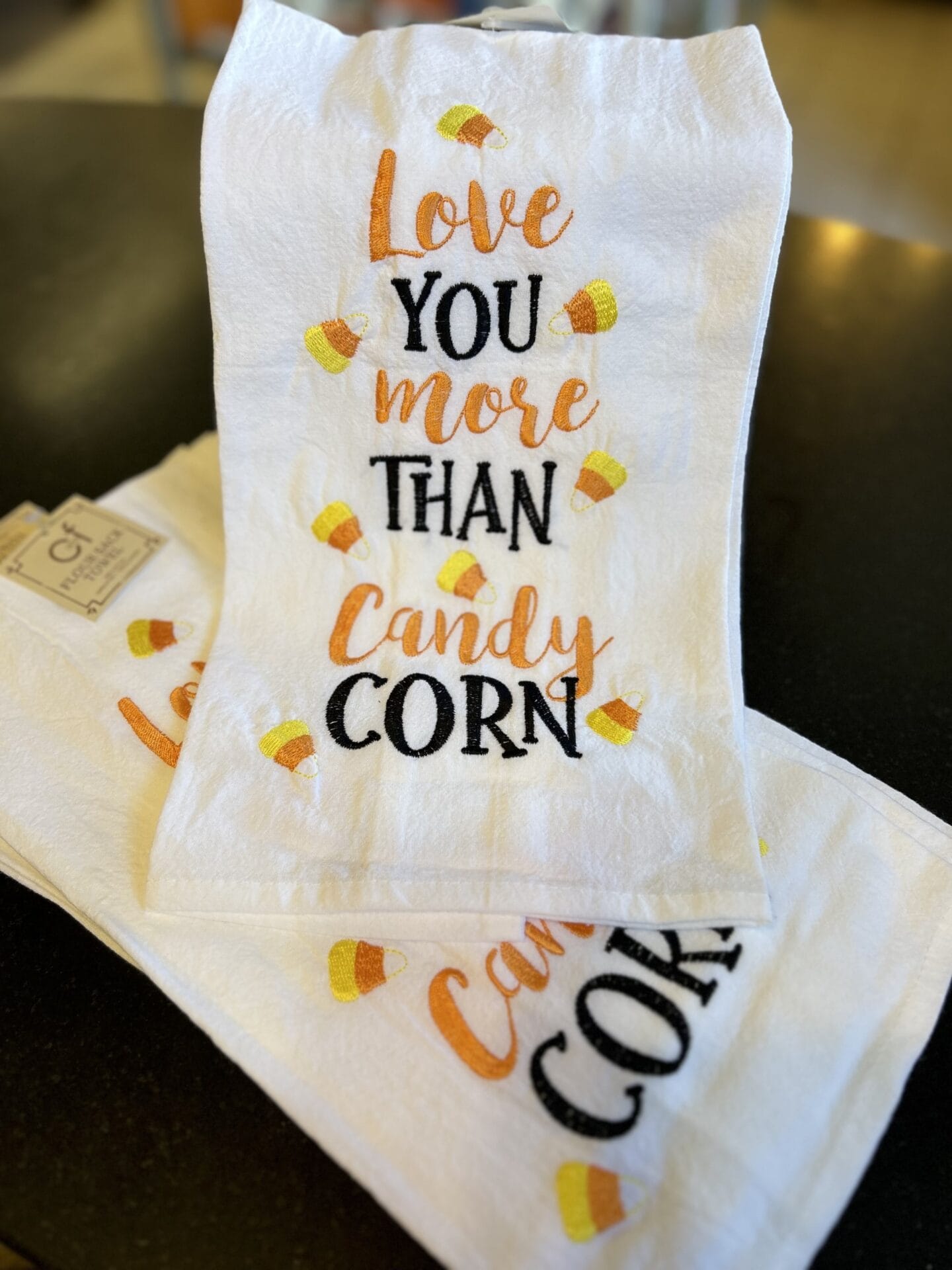 More Than Candy Corn Tea Towel