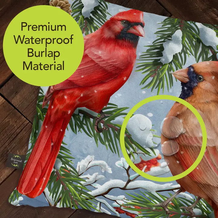 Cardinals in the Snow Pillow - Image 3