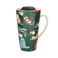 Holiday Cat Travel Coffee Mug